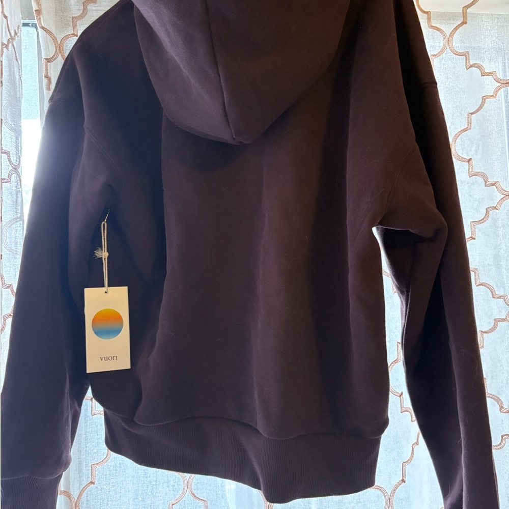 NWT Vuori Raisin Relaxed Restore Half-Zip Hoodie - Picture 3 of 4